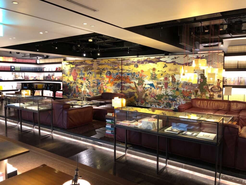 The lavish interior reading room at Tsutaya Books Daikanyama
